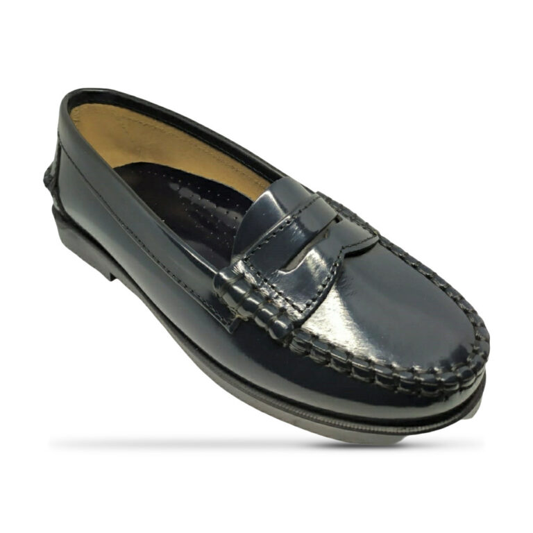 Mocasín de Piel modelo N4401 en color marino