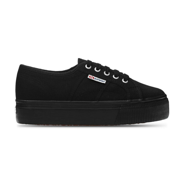 Playero Plataforma Superga modelo S0001L0 en color negro