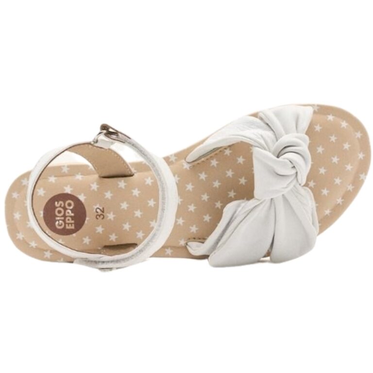 Sandalia Lazo Piel Velcro Wareham Gioseppo modelo 74777 en color blanco