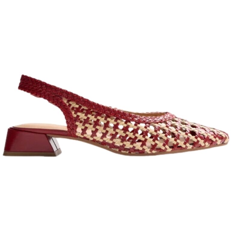 Sandalias Tacón Piel Trenzada Hounslow GIOSEPPO modelo 79251 en color rojo