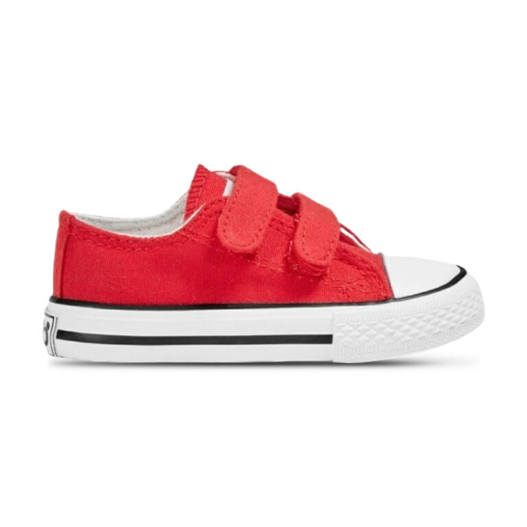 Velcro Lona Osito modelo 14100 en color rojo