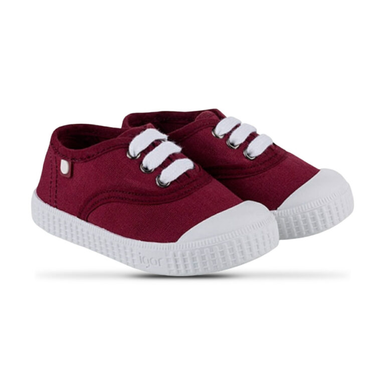 Zapatilla Cordones Igor modelo S10181 en color burdeos