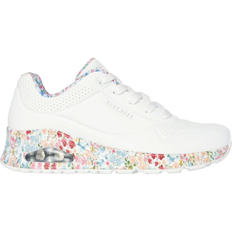Zapatillas Air Flower Uno Mujer Skechers modelo 155583 en color blanco