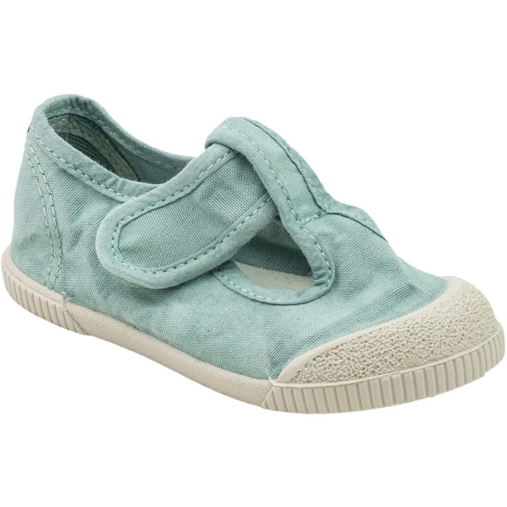 Zapatillas Barefoot Lona Enz Pepitos Natural World modelo 4521E en color aguamarina