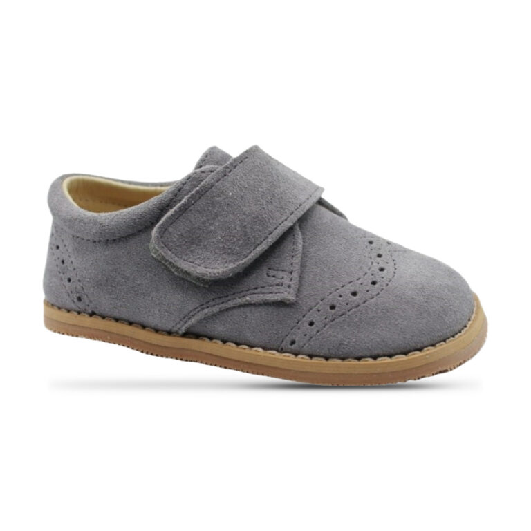 Zapatitos de Serraje picado Oslo Blanditos modelo OSLO en color gris