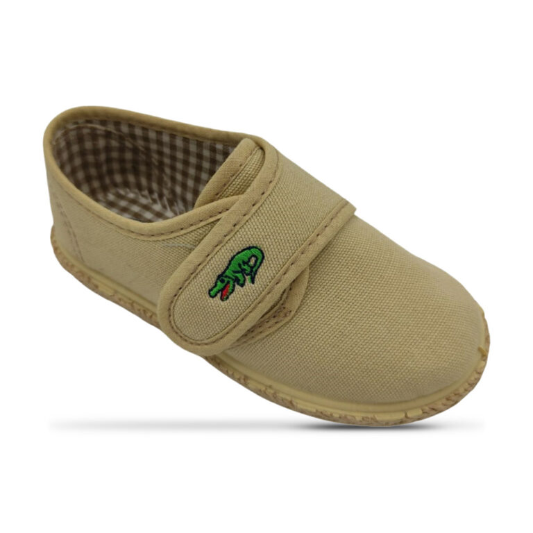 Zapato Blucher de Lona piqué yute modelo 1034 en color beige