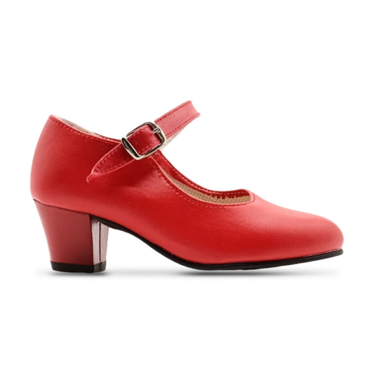 Zapato de Flamenca Rojo Sevillana Made in Spain modelo FLAMENCA ROJO en color rojo