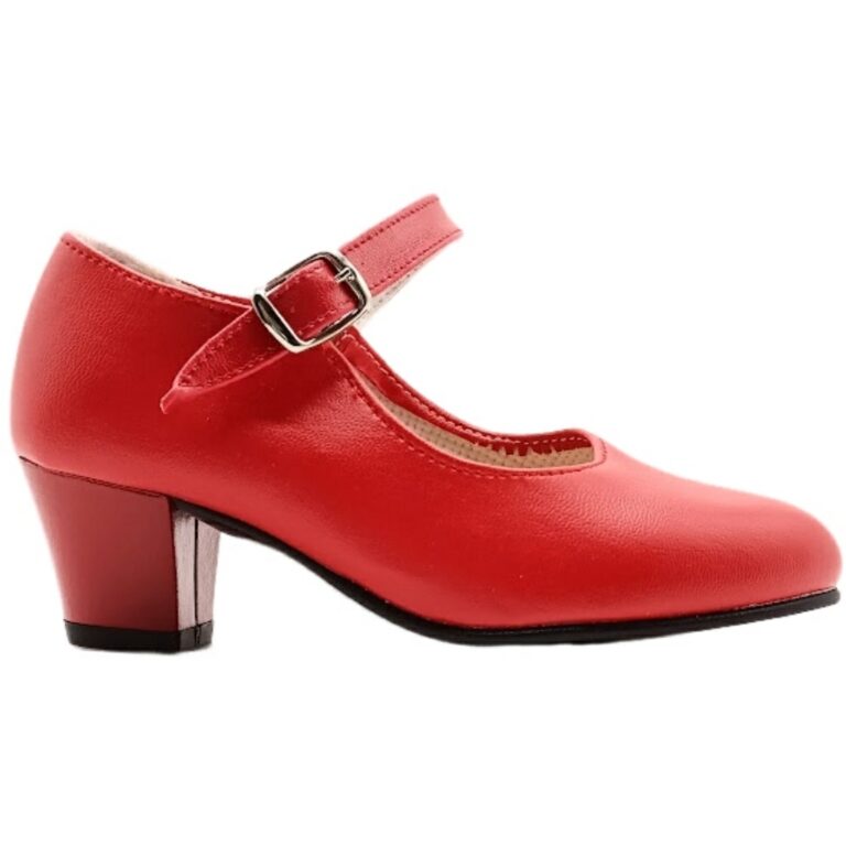 Zapato de Flamenca Rojo Sevillana Made in Spain modelo FLAMENCA ROJO en color rojo