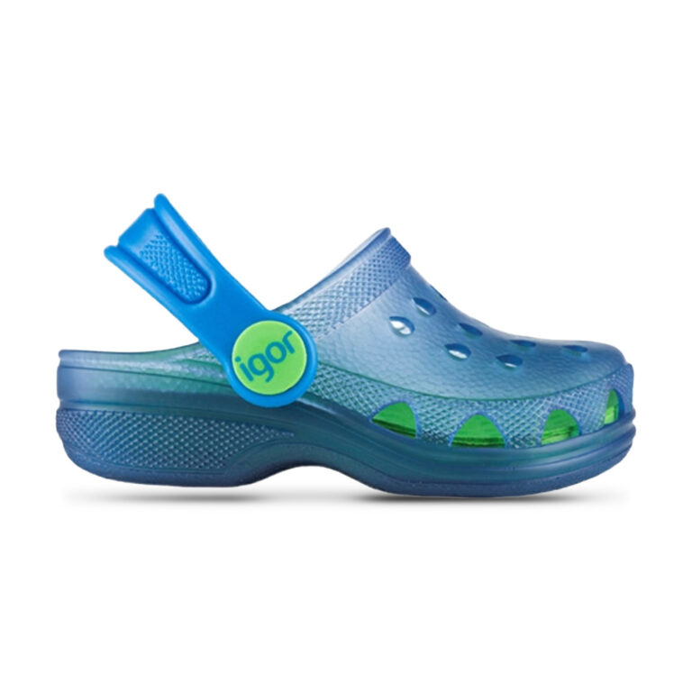 Zuecos de piscina Poppy Igor modelo S10116 en color turquesa